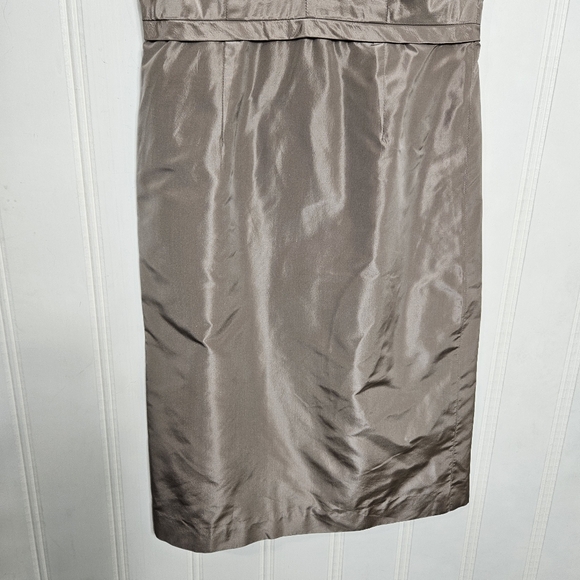 J. Crew 100% Silk Dress Womens Size 4 Gracie Fawn Halter Taffeta Formal - Picture 4 of 14